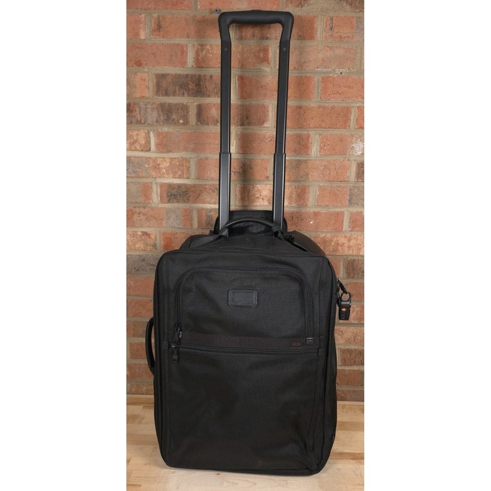 Tumi 22901DH Alpha 20" Wheeled Rolling Carry On Luggage Bag Black Nylon